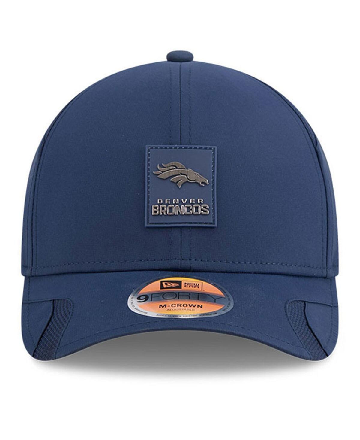 New Era Big Boys And Girls Navy Denver Broncos 2025 Sideline 9forty Adjustable Hat In Blue