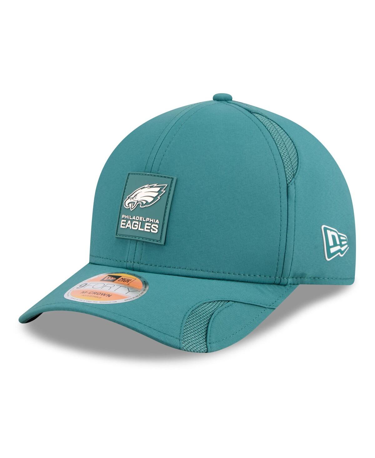 New Era Big Boys And Girls Midnight Green Philadelphia Eagles 2025 Sideline M-crown 9forty Adjustable Hat In Blue