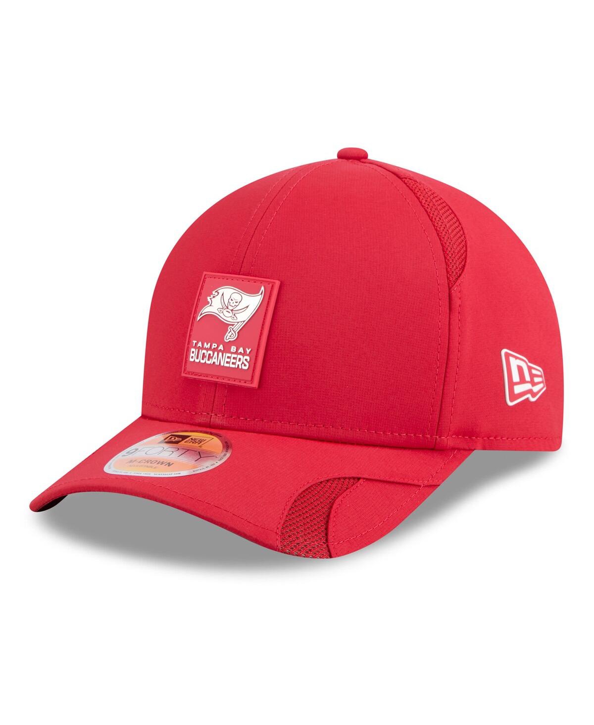 New Era Big Boys And Girls Red Tampa Bay Buccaneers 2025 Sideline M-crown 9forty Adjustable Hat In Burgundy