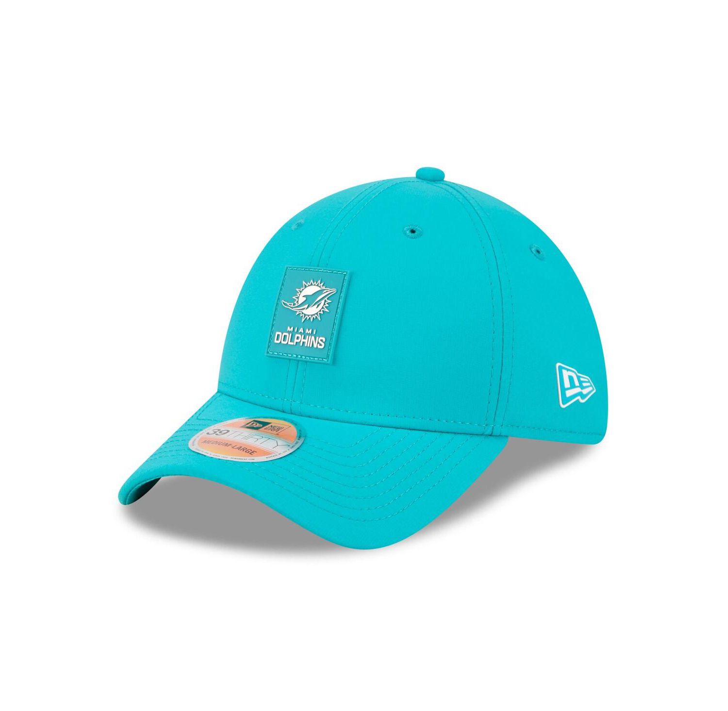 Men's Aqua Miami Dolphins 2025 Sideline 39THIRTY Flex Hat