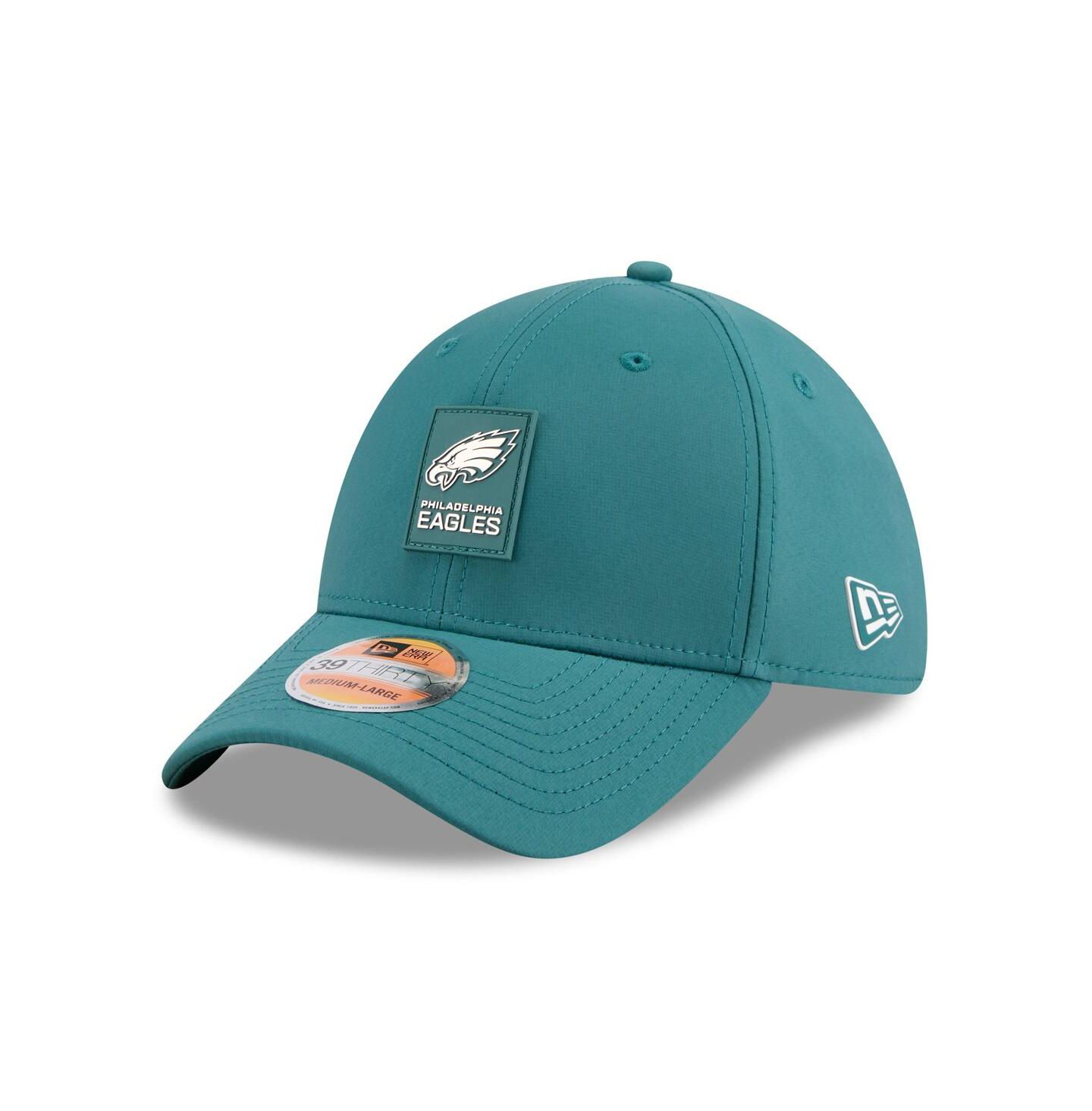Мужская кепка New Era Midnight Green Philadelphia Eagles 2025 Sideline 39THIRTY Flex Hat — фото 1