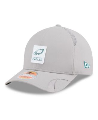 New Era - Men's Gray Philadelphia Eagles 2025 Sideline M-crown 9FORTY Adjustable Hat