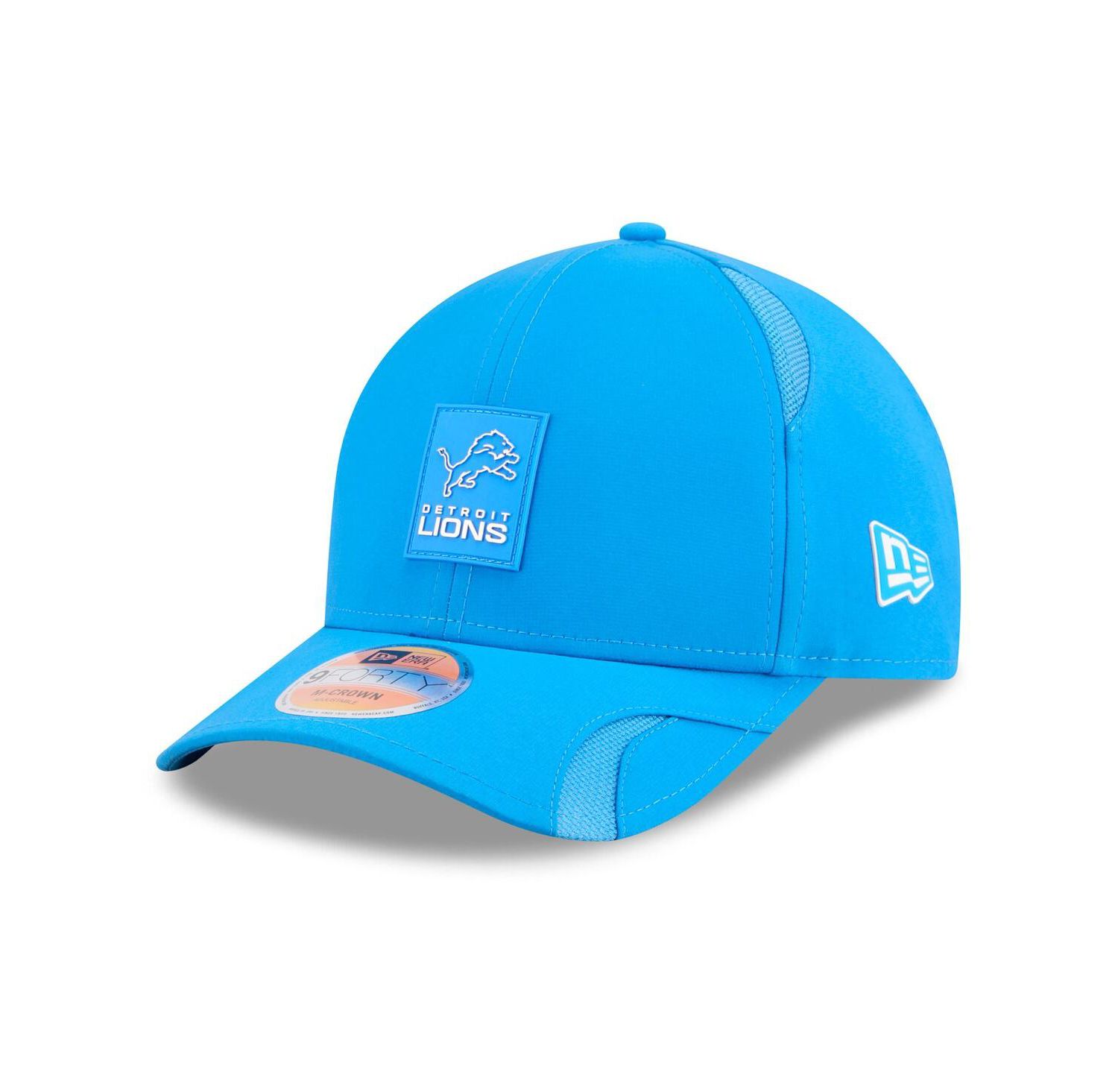 Men's Blue Detroit Lions 2025 Sideline M-Crown 9FORTY Adjustable Hat