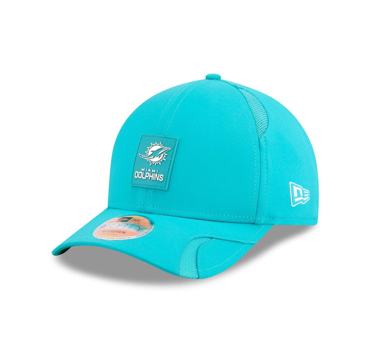 Men's Aqua Miami Dolphins 2025 Sideline M-Crown 9FORTY Adjustable Hat