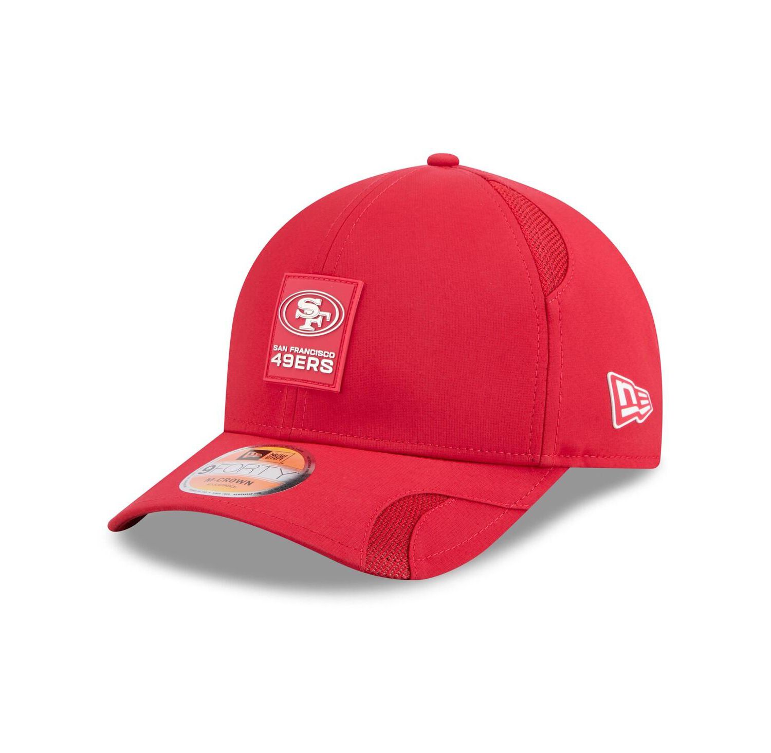 Men's Scarlet San Francisco 49ers 2025 Sideline M-Crown 9FORTY Adjustable Hat