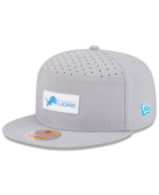 New Era - Men's Gray Detroit Lions 2025 Sideline Split Panel 9FIFTY Snapback Hat