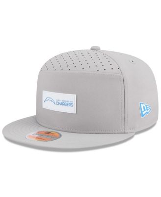 New Era - Men's Gray Los Angeles Chargers 2025 Sideline Split Panel 9FIFTY Snapback Hat
