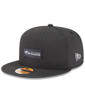 New Era - Men's Black Baltimore Ravens 2025 Sideline Split Panel 9FIFTY Snapback Hat