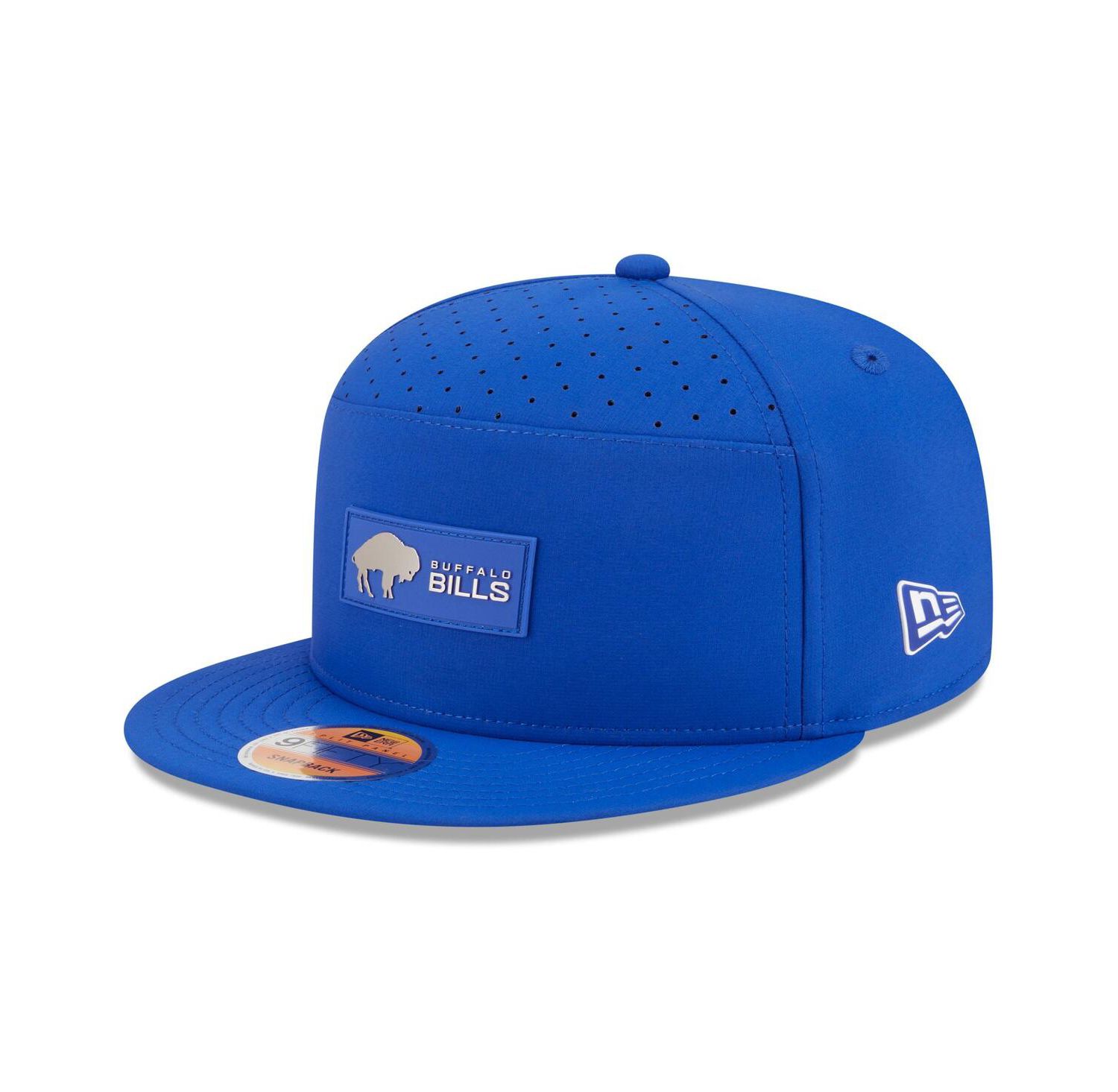 Men's Royal Buffalo Bills 2025 Sideline Throwback Split Panel 9FIFTY Snapback Hat