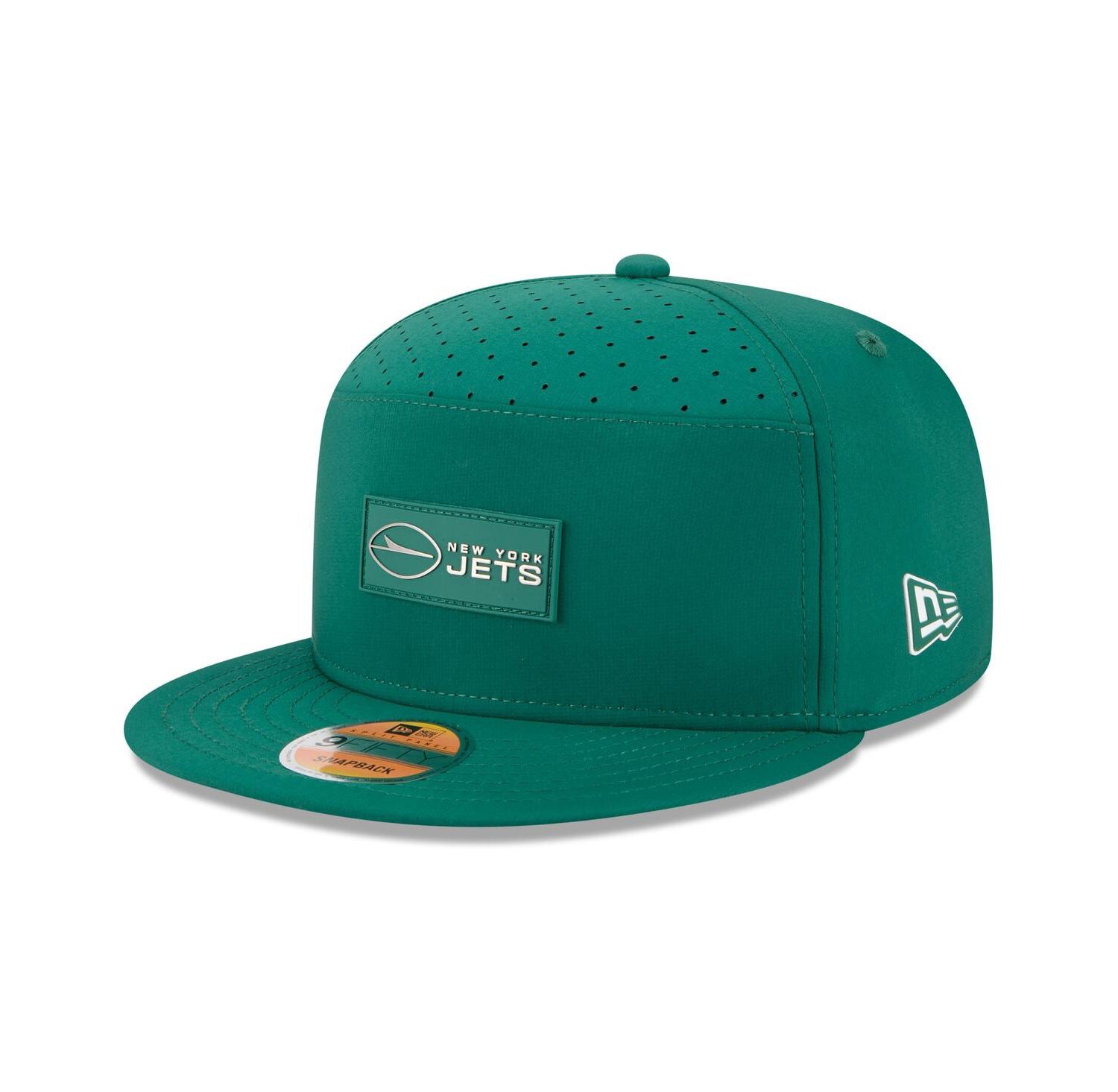 Men's Green New York Jets 2025 Sideline Split Panel 9FIFTY Snapback Hat