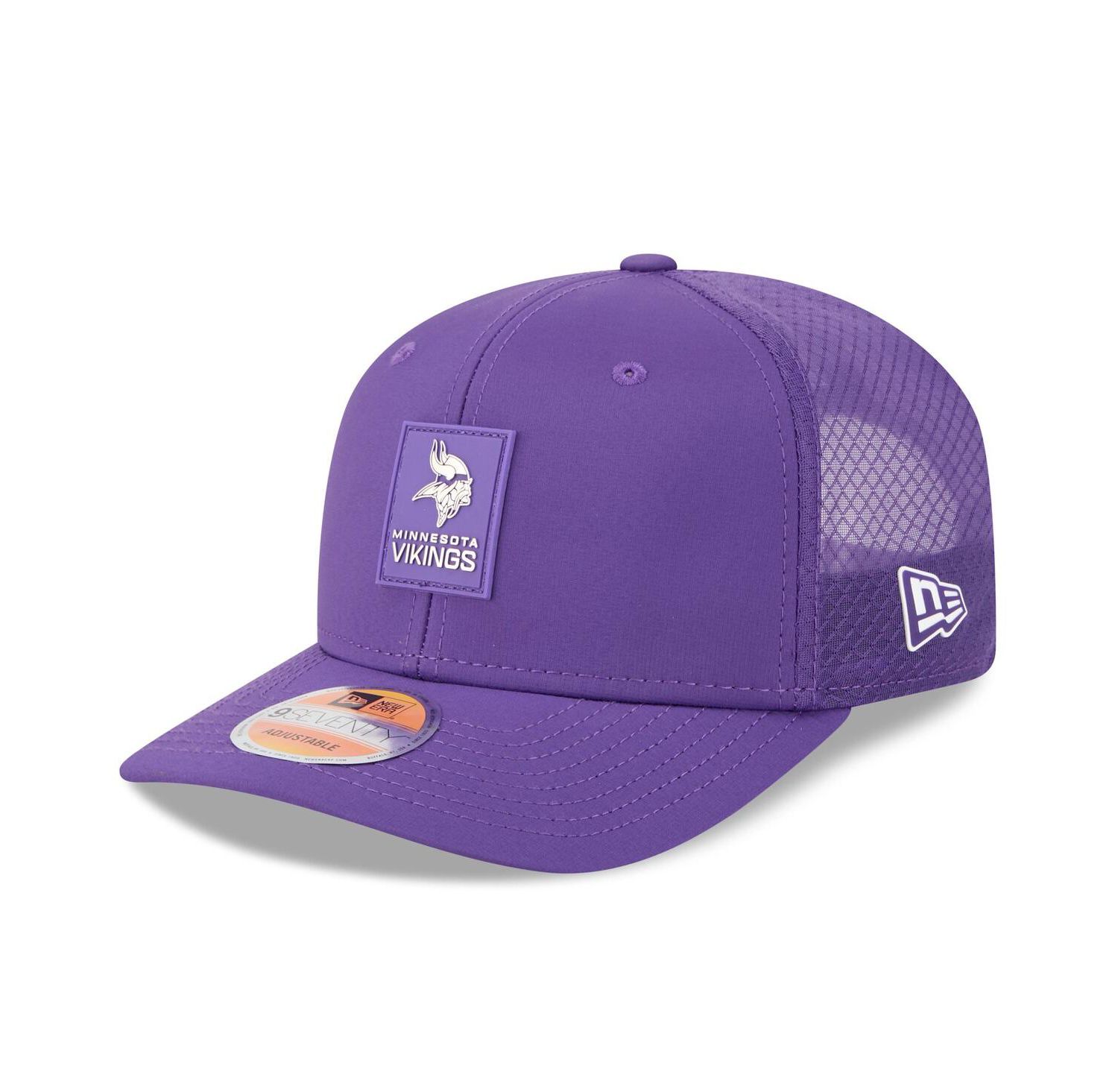 Men's Purple Minnesota Vikings 2025 Sideline 9SEVENTY Trucker Adjustable Hat