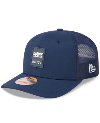 New Era - Men's Navy New York Giants 2025 Sideline Throwback 9SEVENTY Trucker Adjustable Hat