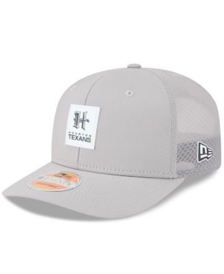 New Era - Men's Gray Houston Texans 2025 Sideline H-Town 9SEVENTY Adjustable Trucker Hat