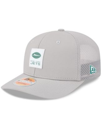 New Era - Men's Gray New York Jets 2025 Sideline 9SEVENTY Adjustable Trucker Hat