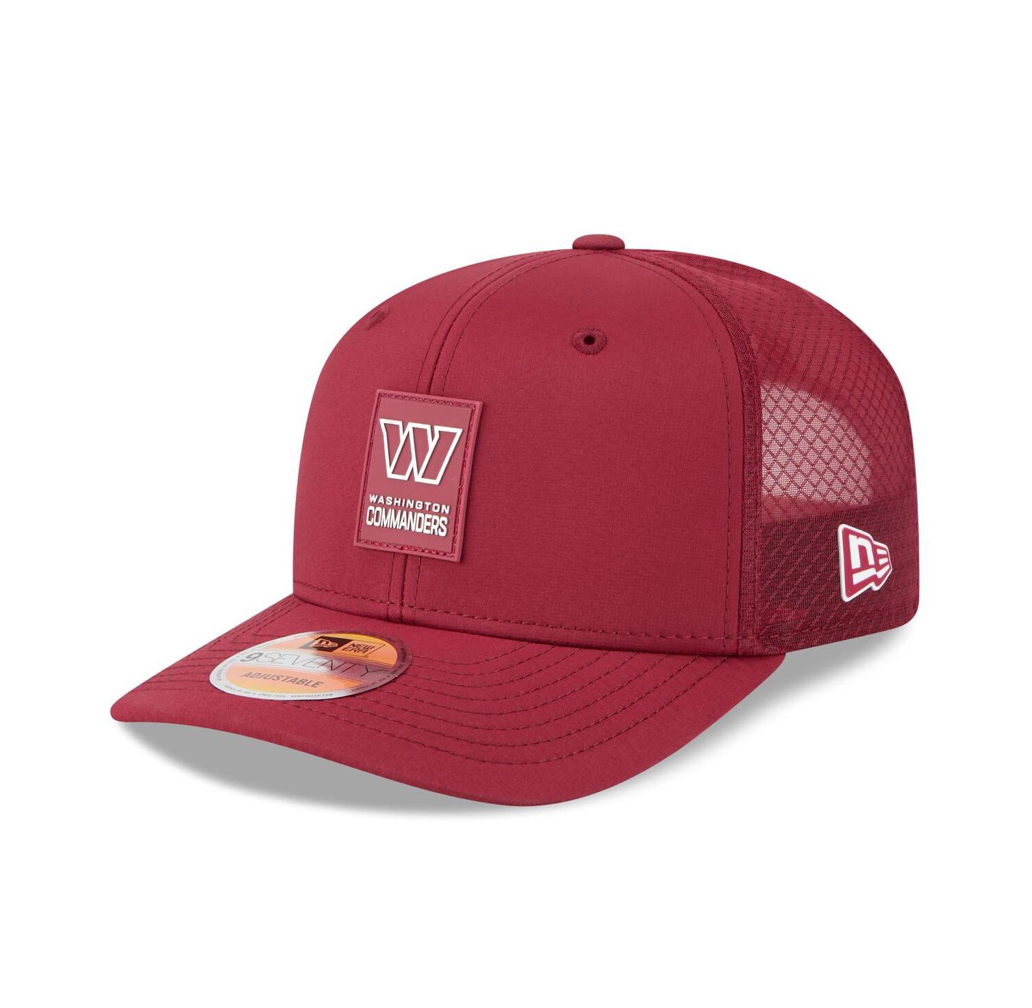 Men's Burgundy Washington Commanders 2025 Sideline 9SEVENTY Trucker Adjustable Hat