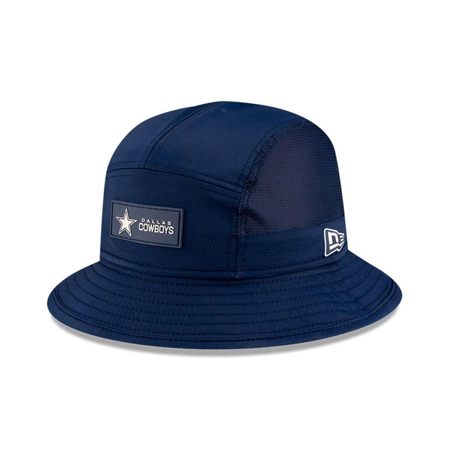 Мужская панама New Era Navy Dallas Cowboys 2025 Sideline Bucket Hat — фото 1