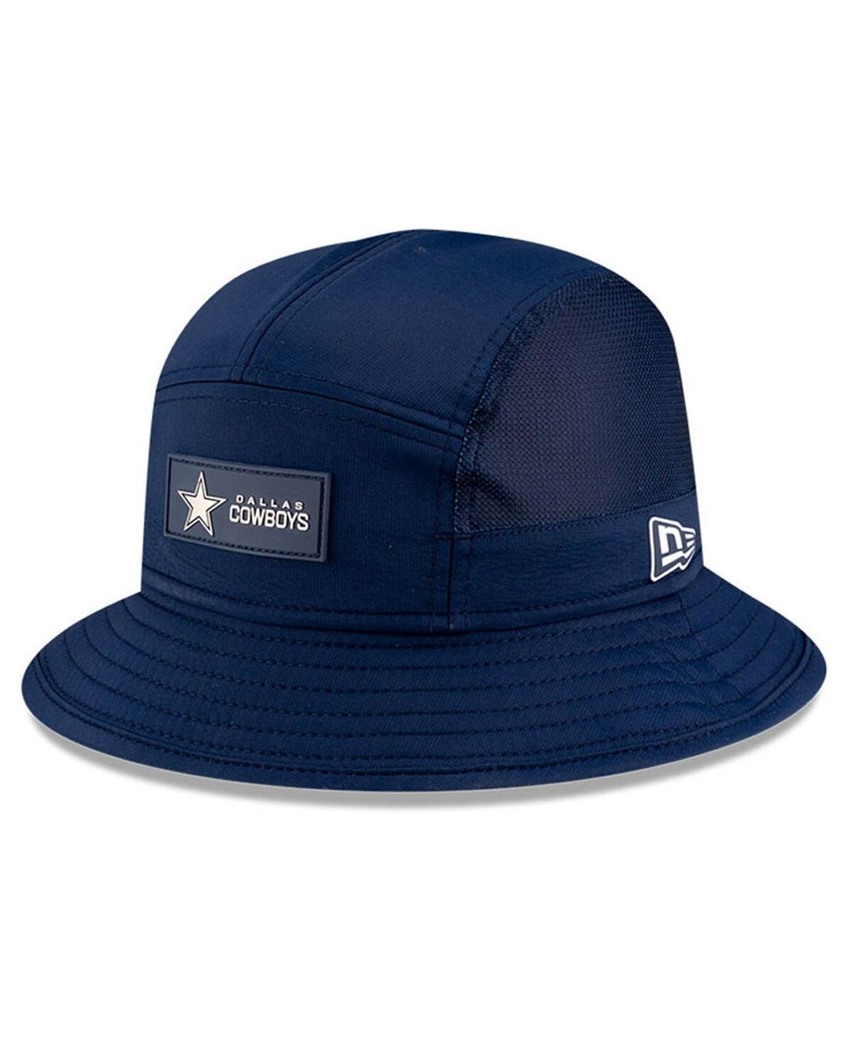 New Era Men's Navy Dallas Cowboys 2025 Sideline Bucket Hat In Blue