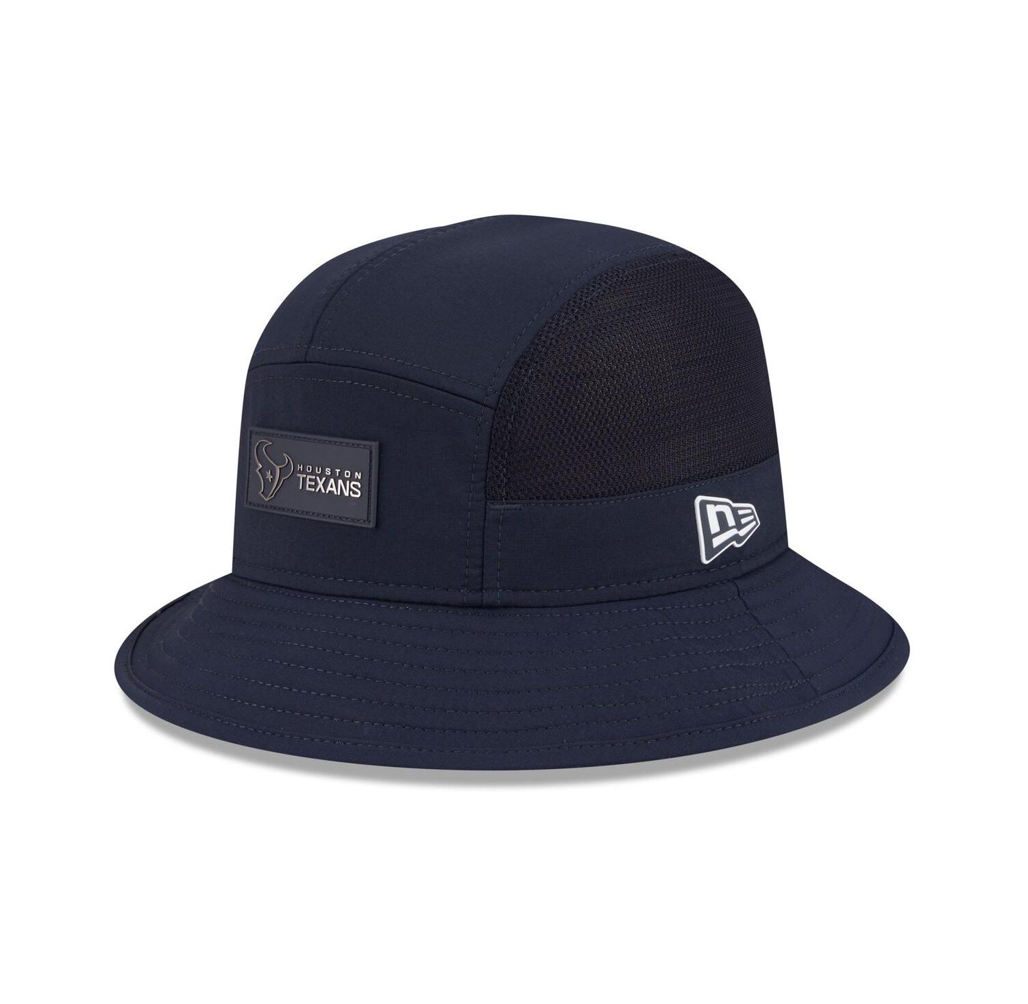 Men's Navy Houston Texans 2025 Sideline Bucket Hat
