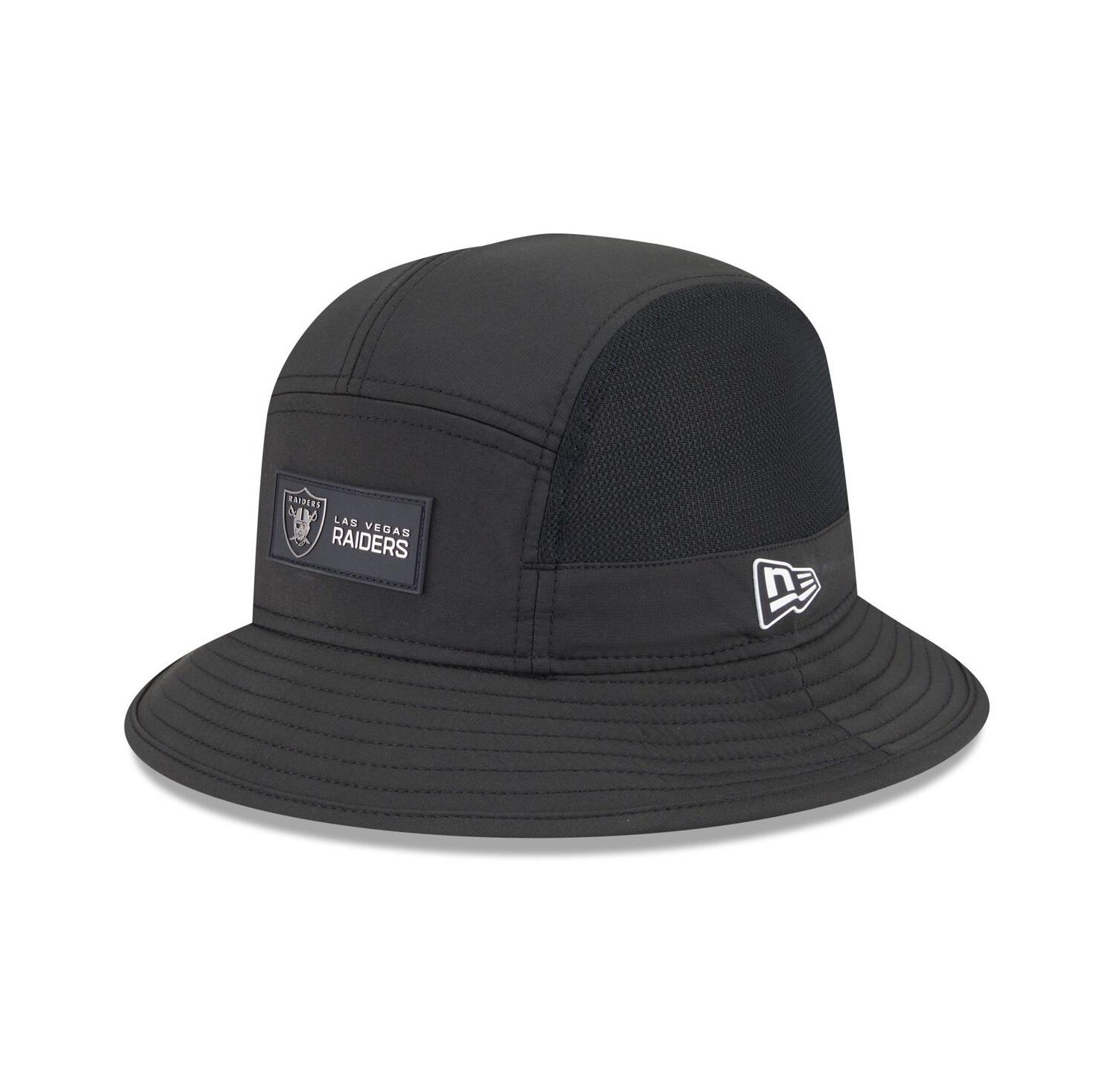 Men's Black Las Vegas Raiders 2025 Sideline Bucket Hat