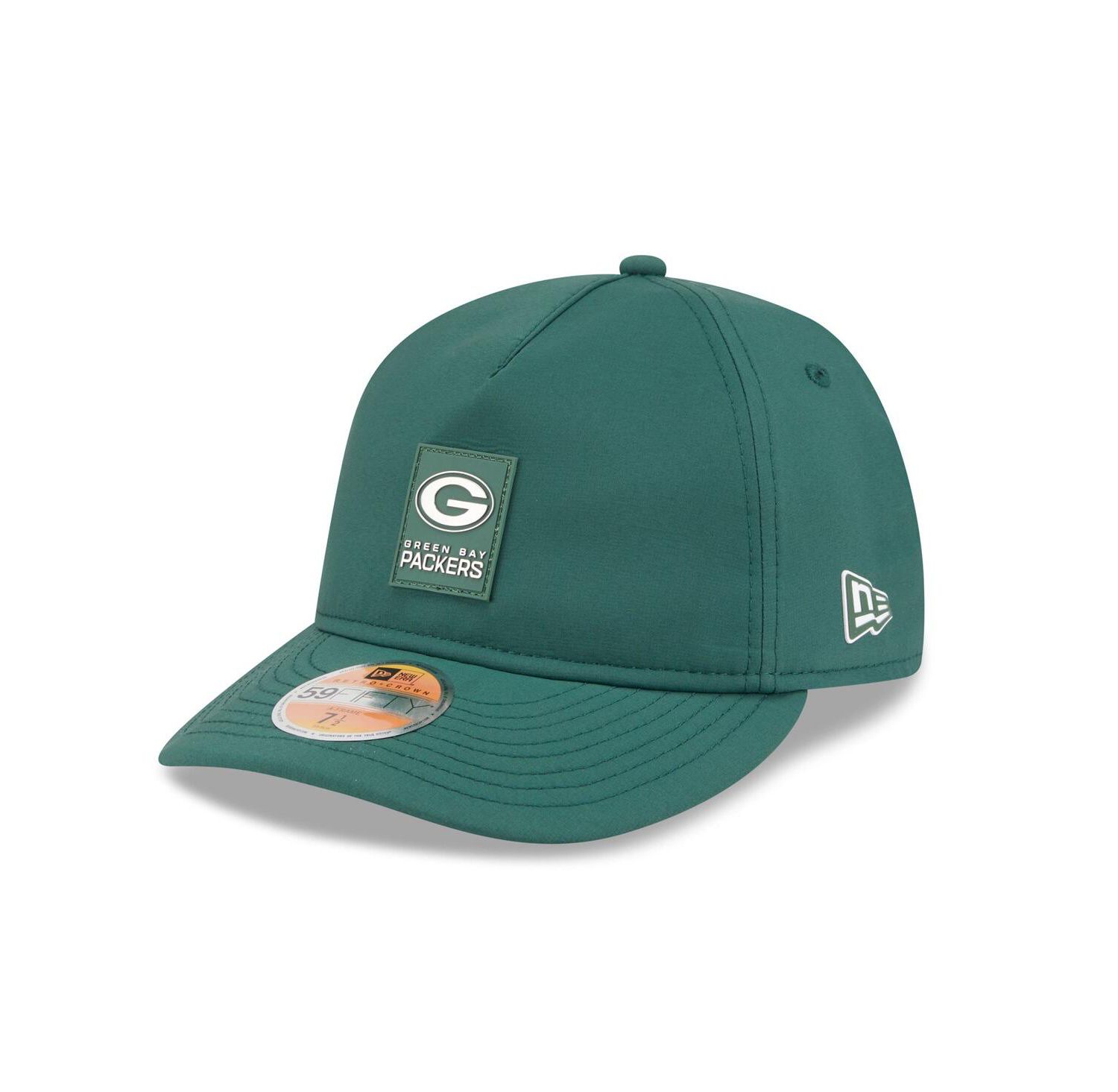 Men's Green Green Bay Packers 2025 Sideline Retro Crown 59FIFTY Fitted Hat