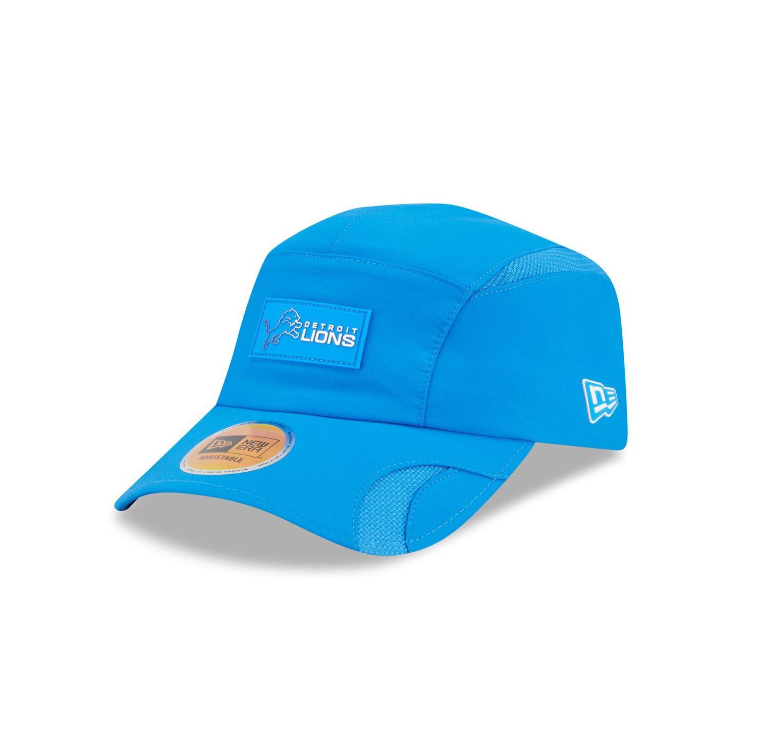Men's Blue Detroit Lions 2025 Sideline Runner Adjustable Hat