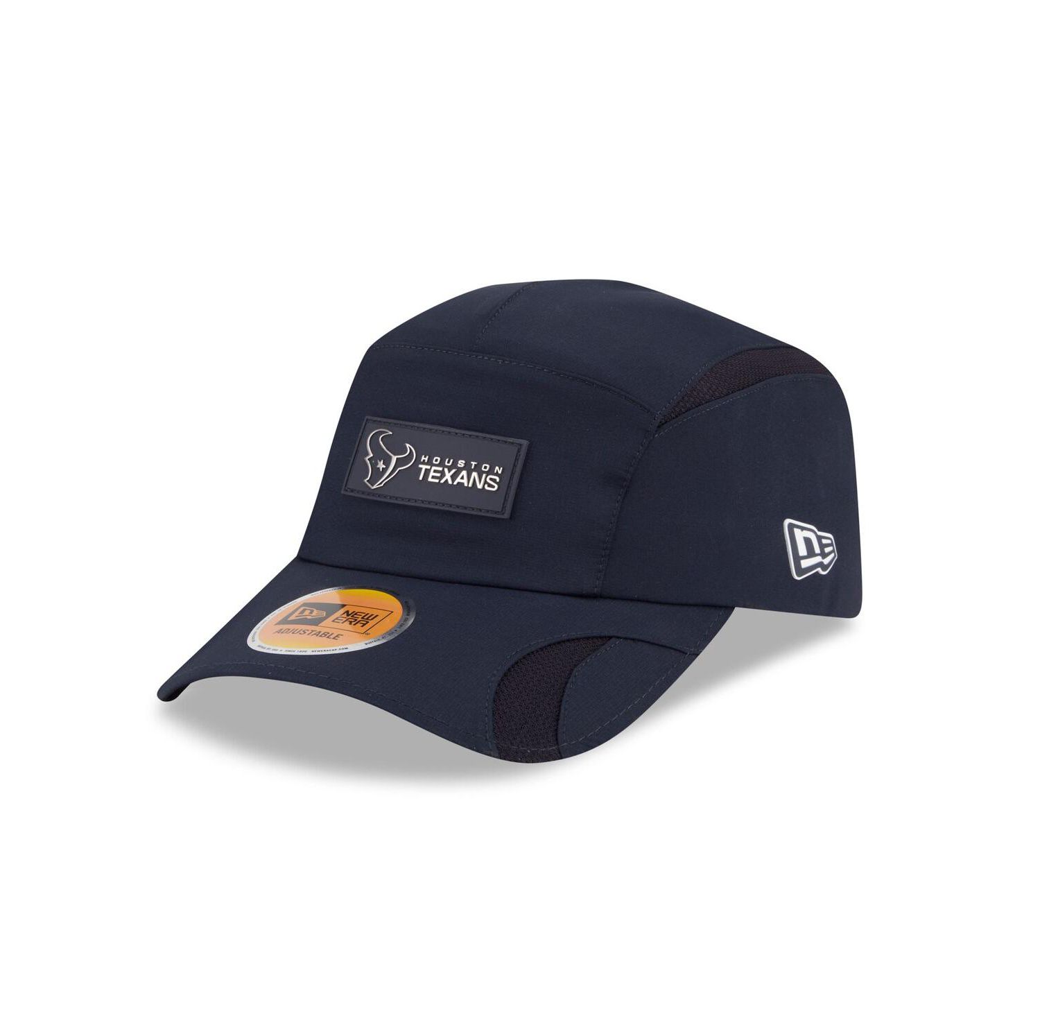 Men's Navy Houston Texans 2025 Sideline Runner Adjustable Hat