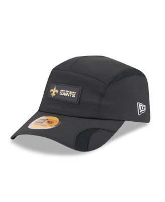 New Era - Men's Black New Orleans Saints 2025 Sideline Runner Adjustable Hat