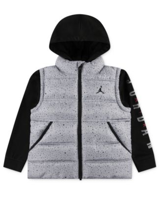 Jordan - Little Boys Layered-Look Hooded Jacket