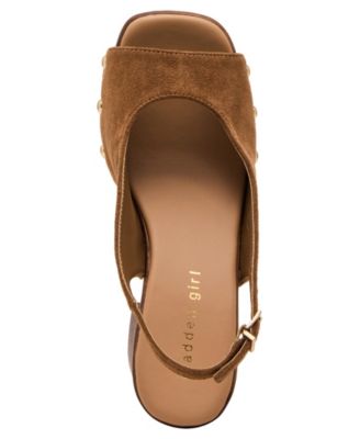 Women's Xanadu Wooden Platform Slingback Pumps