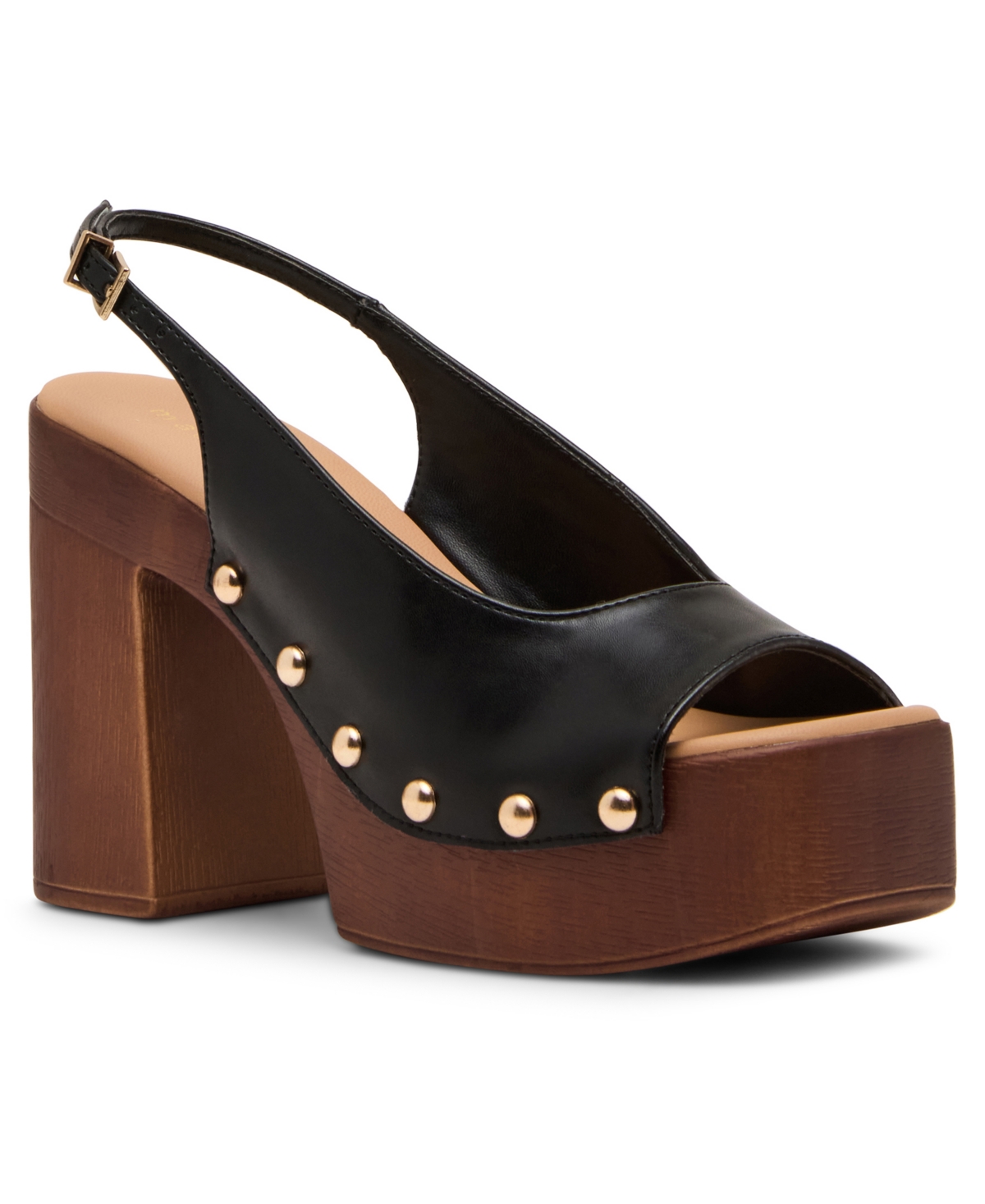 Madden Girl Women's Xanadu Wooden Platform Slingback Pumps