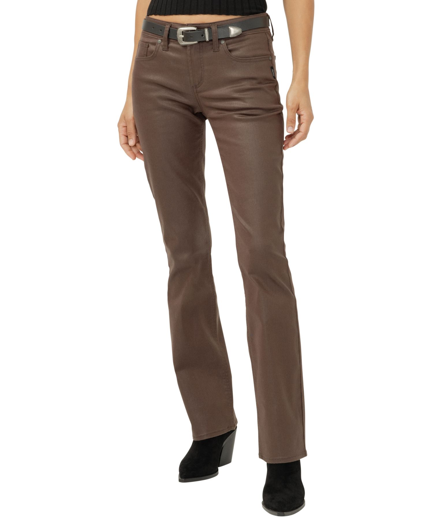 Women's Suki Mid Rise Curvy Fit Slim Bootcut Jeans