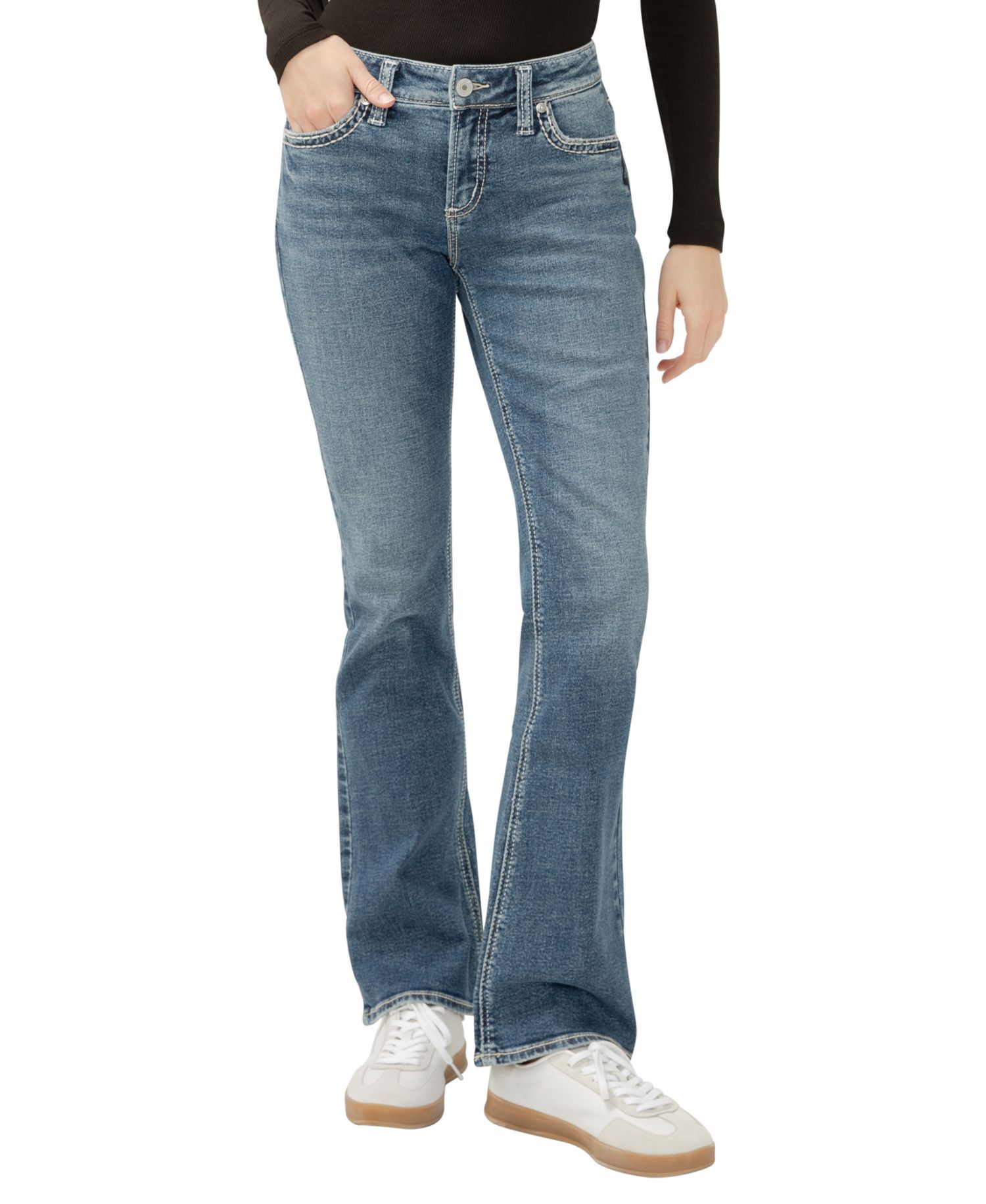 Women's Elyse Mid Rise Comfort Fit Bootcut Jeans