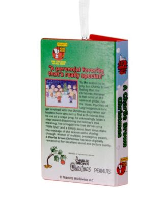 Peanuts A Charlie Brown Christmas Retro Video Cassette Case Christmas Tree Ornament