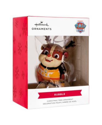 A Paw Patrol Christmas Holiday Rubble Christmas Tree Ornament
