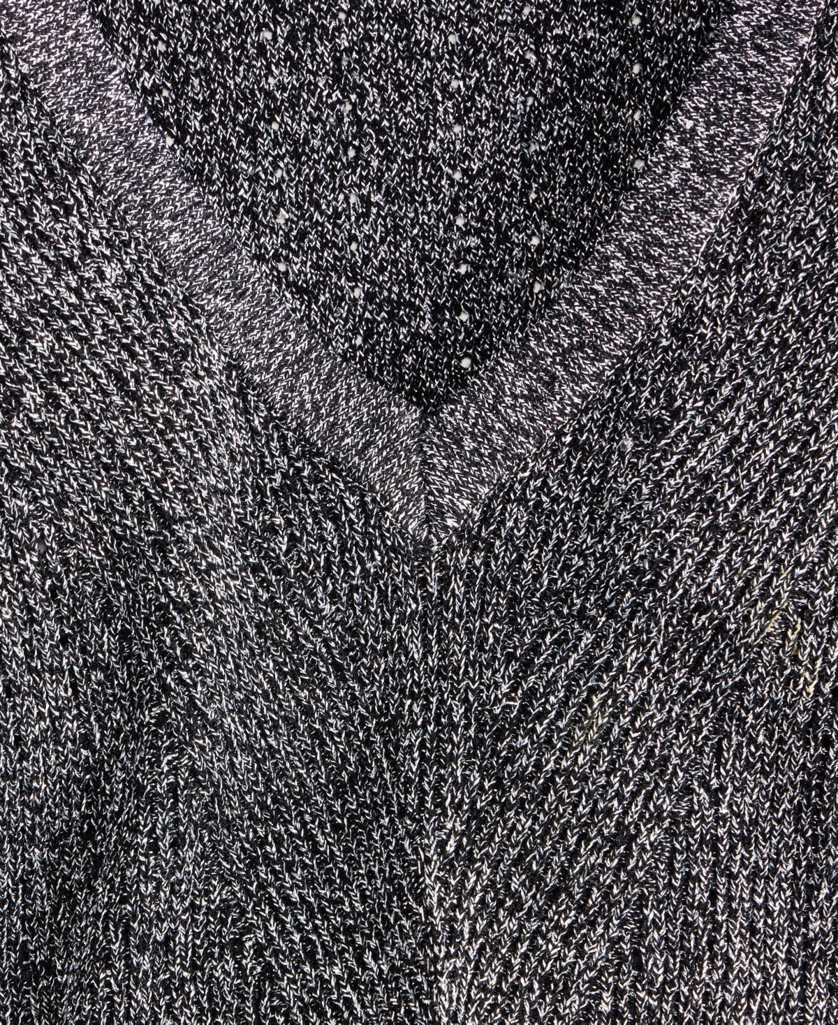 Inc International Concepts Women's Metallic-knit V-neck Sweater, Macy's Exclusive In Gray