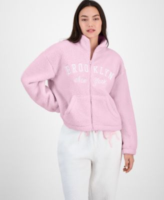 Juniors' Sherpa Fleece Zip-Up Jacket