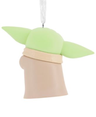 Star Wars: The Mandalorian Grogu with Frog Christmas Tree Ornament