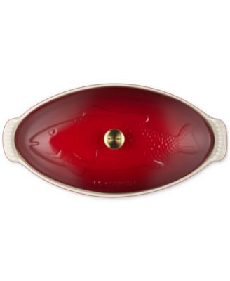 Stoneware Heritage 1.7-Quart Fish Baker with Cover