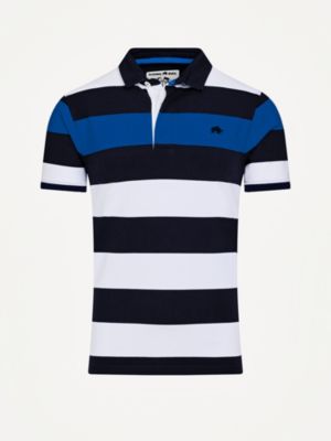 Men's Jersey Contrast Panel Polo