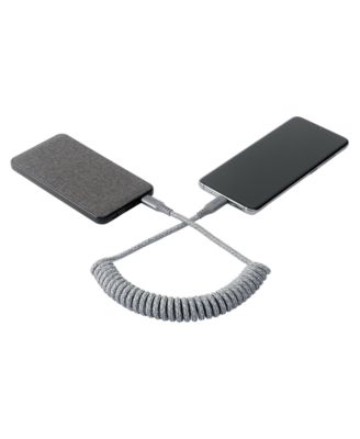 Helix USB C to USB C High Speed Travel 3 Foot Cable-Gray