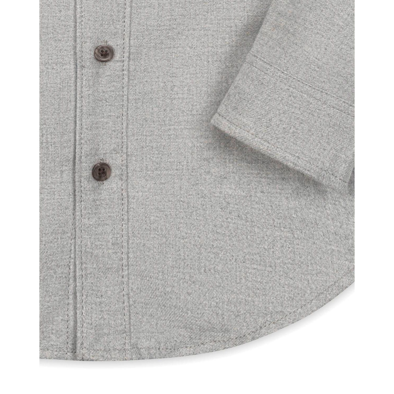 Boys Hope and Henry Organic Long Sleeve Flannel Button Down Shirt with Elbow Patches