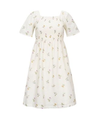 Women's Organic Bell Sleeve Smocked Dress