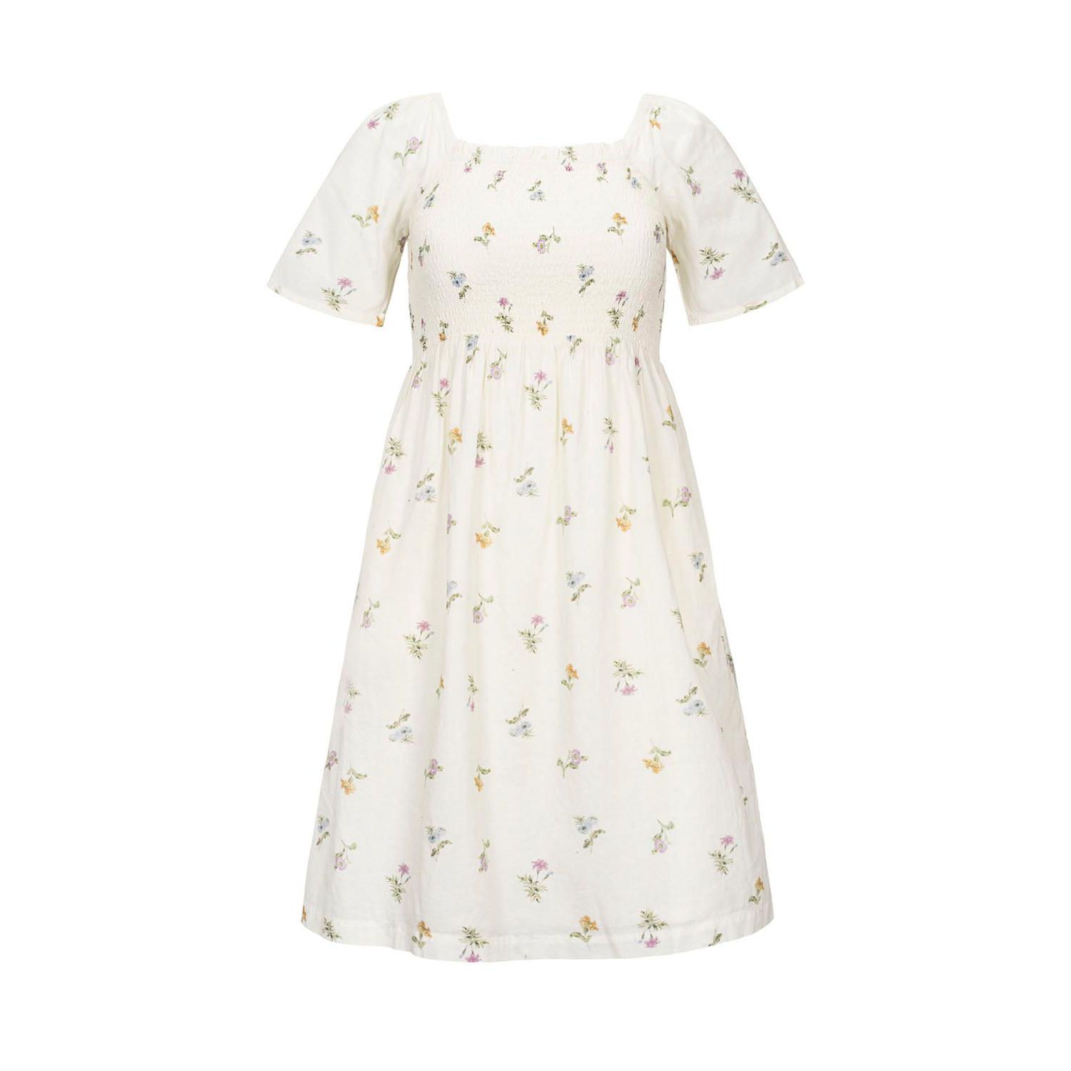 Women's Hope and Henry Organic Bell Sleeve Smocked Dress