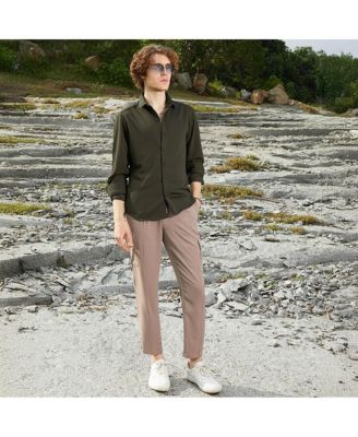 Men's Ribbed-Woven Shirt