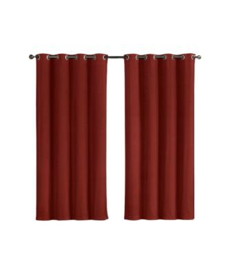 Hotel Thermal Grommet 100% Blackout Curtain Panel 2-Pack, 52" x 84"