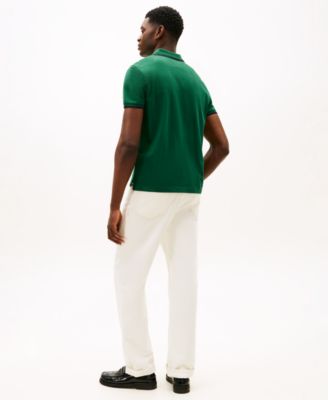 Men's Seasonal Embroidered Crest Regular Fit Tipped Polo Shirt