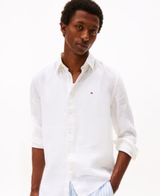 Tommy Hilfiger - Men's Pigment-Dyed Button-Down Long Sleeve Shirt