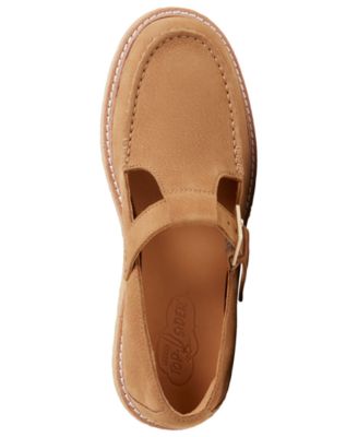 Women's Captain's Oxford Mary Jane Round Toe Crepe Shoes