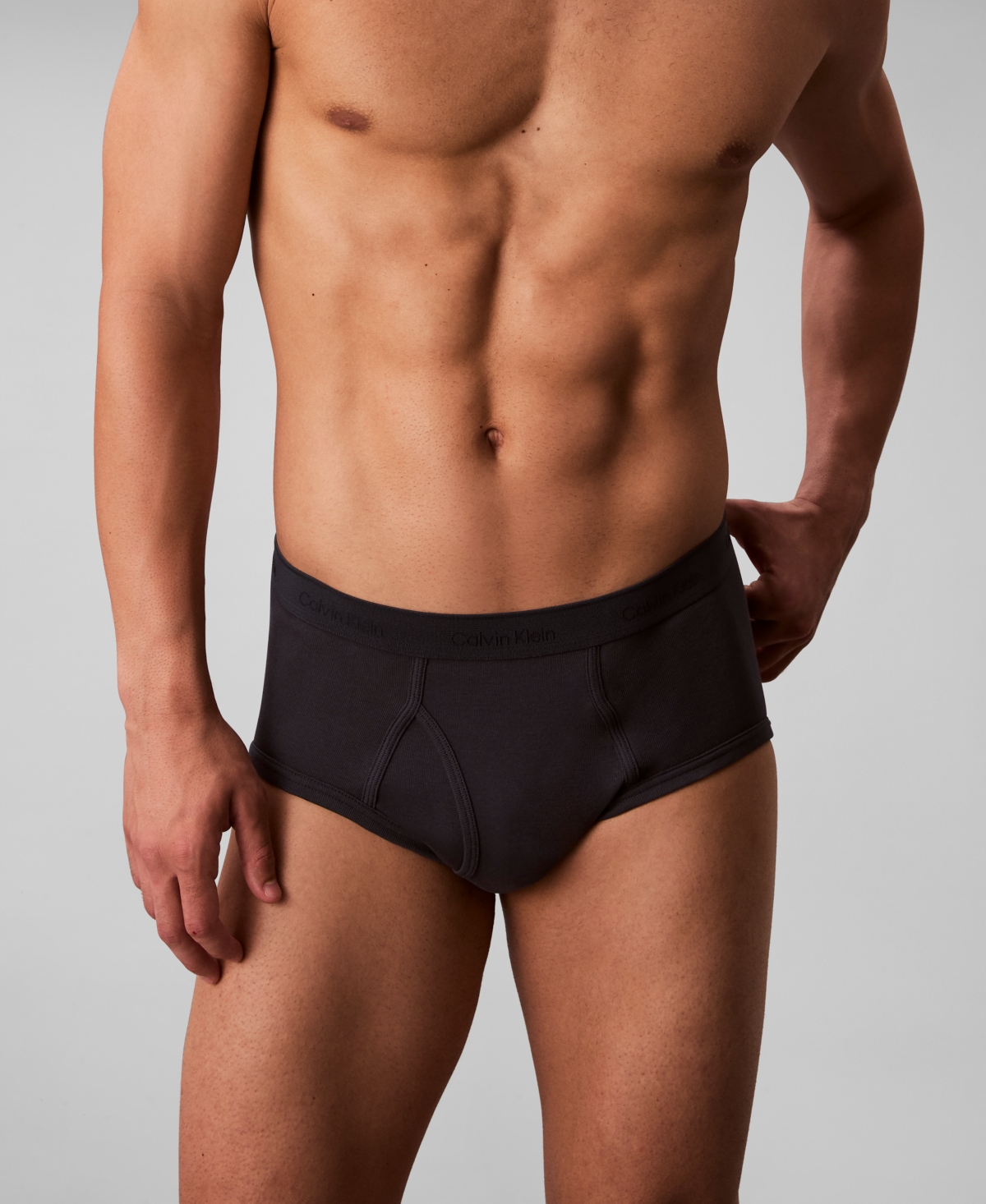 Calvin Klein Men's 3-pack Cotton Classics Briefs In Gray
