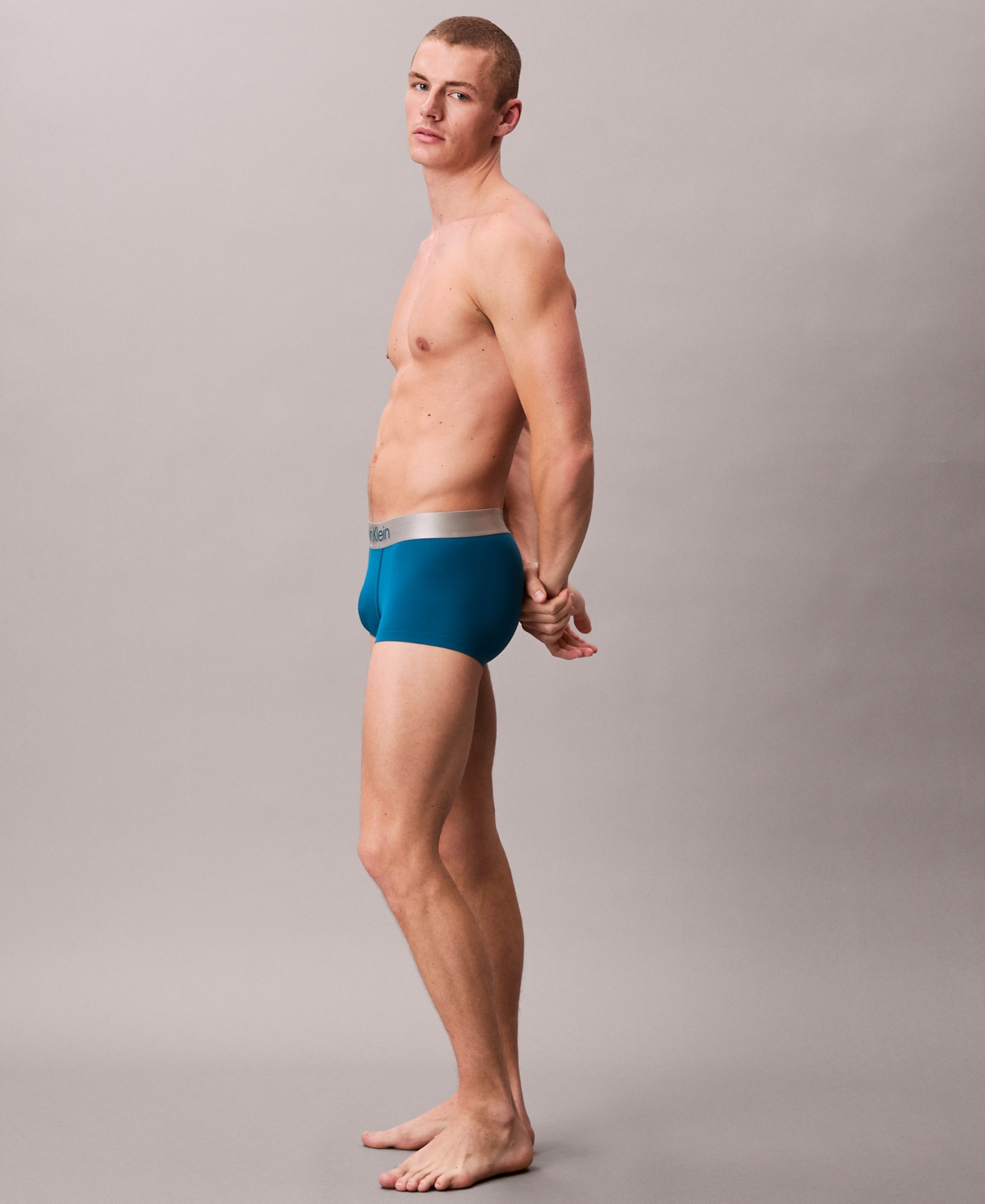 Calvin Klein Men's Logo Trunks In Blue